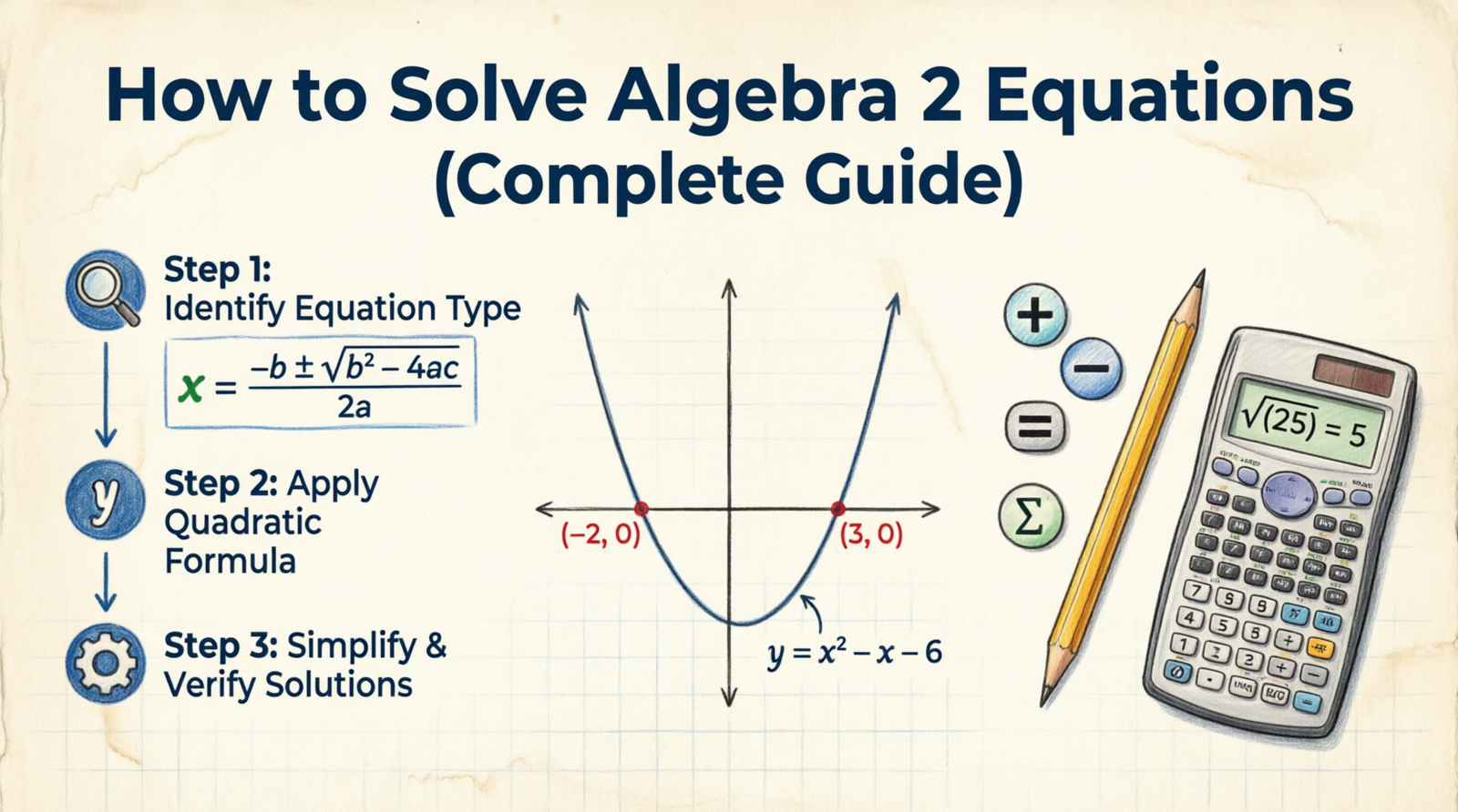 How to Solve Algebra 2 Equations (Complete Guide)?